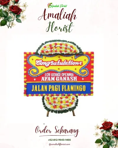 Bunga Papan Congratulation di Ujung Padang